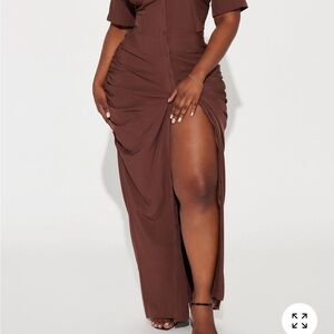 Fashion Nova Chocolate Maxi Skirt